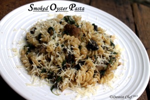 smoked oyster pasta recipe rotini appetizer starter oyster recipe