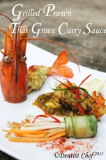 green chili prawn thai green curry sauce udang kari hijau thailand
