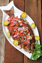 resep ikan bakar rica sambal dabu-dabu mentah grill fish