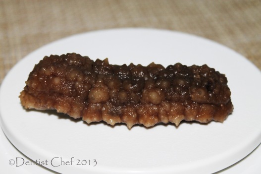 sea cucumber ready to cook soaked haisom