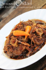 braised oxtail recipe stew oxtail tomato red wine carrot