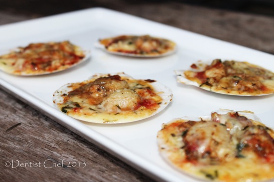 roasted scalllop melted cheese recipe