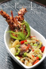 butter poached lobster recipe poach herbs fennel