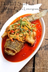 deep fried fish chilli sauce lemongrass vietmanese spicy sauce