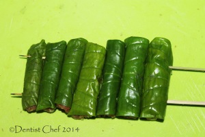 step by step grilled chicken betel leaves wrap recipe