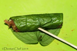 vietmanese grilled chicken betel leaves wrap recipe
