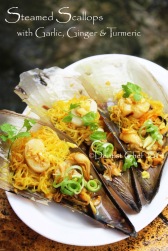steamed scallops garlic ginger recipe turmeric steamed clams rice vermicelli