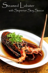 steamed lobster with superior soy sauce chinese style