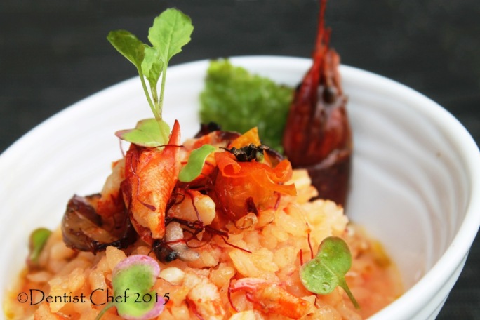 crawfish risotto with saffron tomato chorizo recipe italian brown rice risotto
