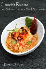 recipe crayfish risotto tomato saffron italian rice risoto germinated brown rice risotto