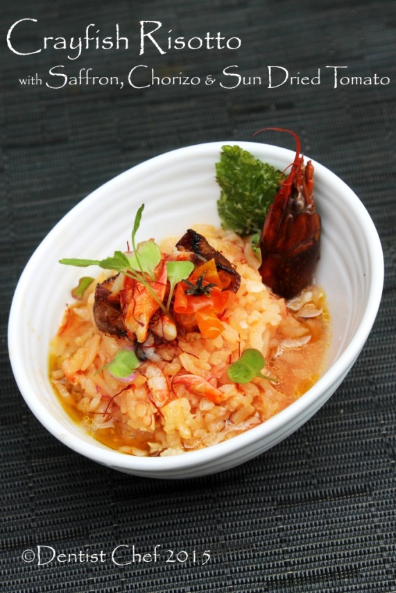 recipe crayfish risotto tomato saffron italian rice risoto germinated brown rice risotto